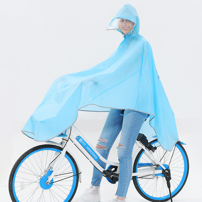 Cycling Rain Jacket Commute - Safe reflective edge Bicycle Raincoat Rain