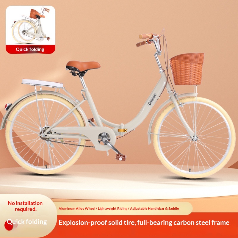 Commuter Biking - Adult Folding Bike Unisex No Assembly