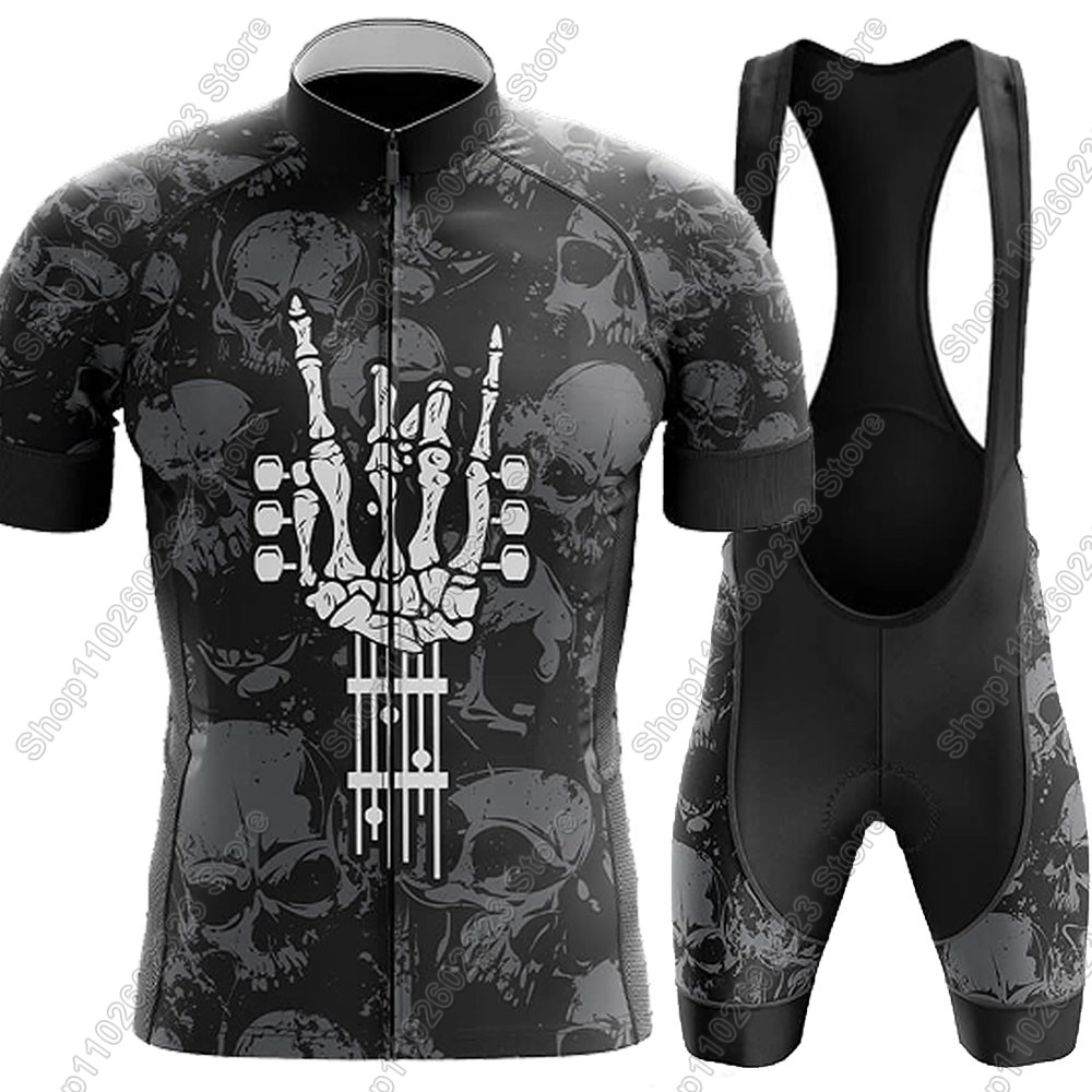Cycling Commuter Clothing - Rock-and-Roll Cycling Jersey 2025 Set Summer