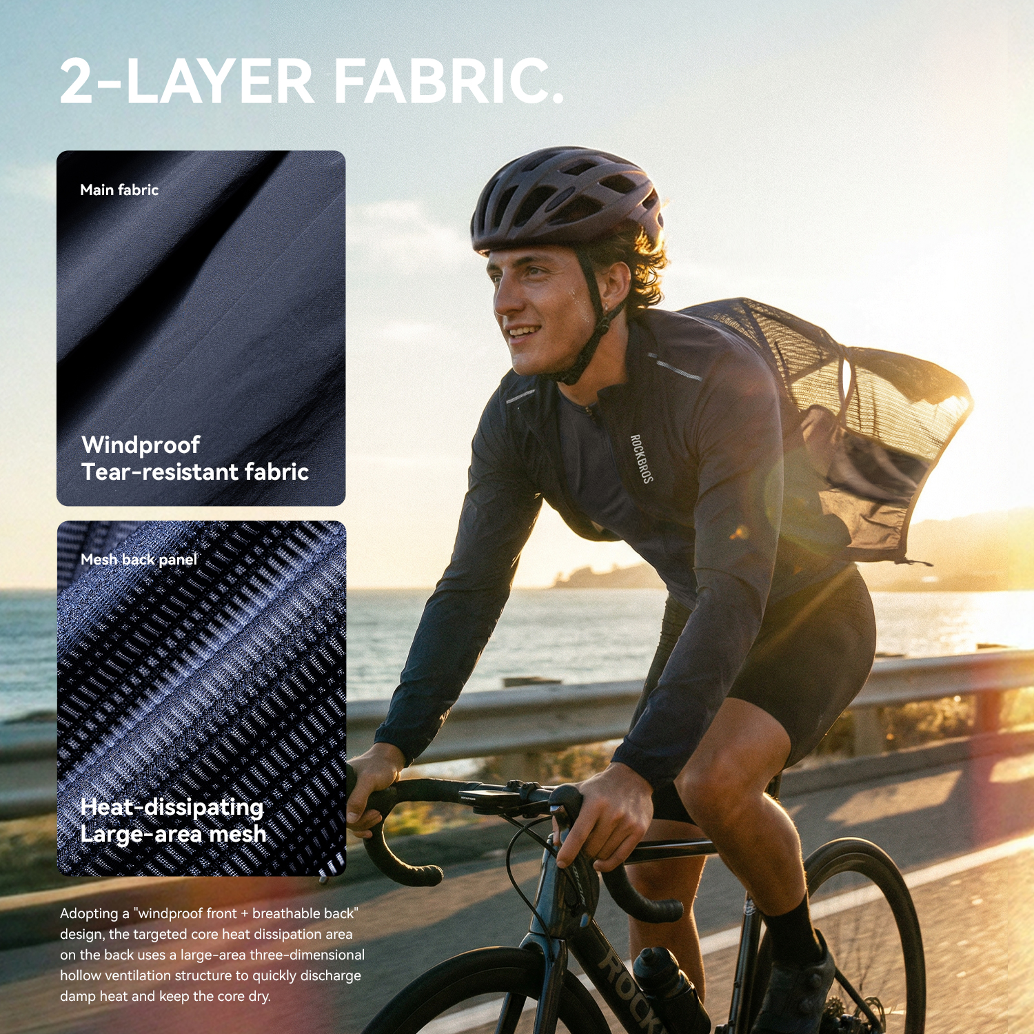 ROCKBROS Cycling Jacket Lightw - огляд і ціна Cycling Commute Jacket
