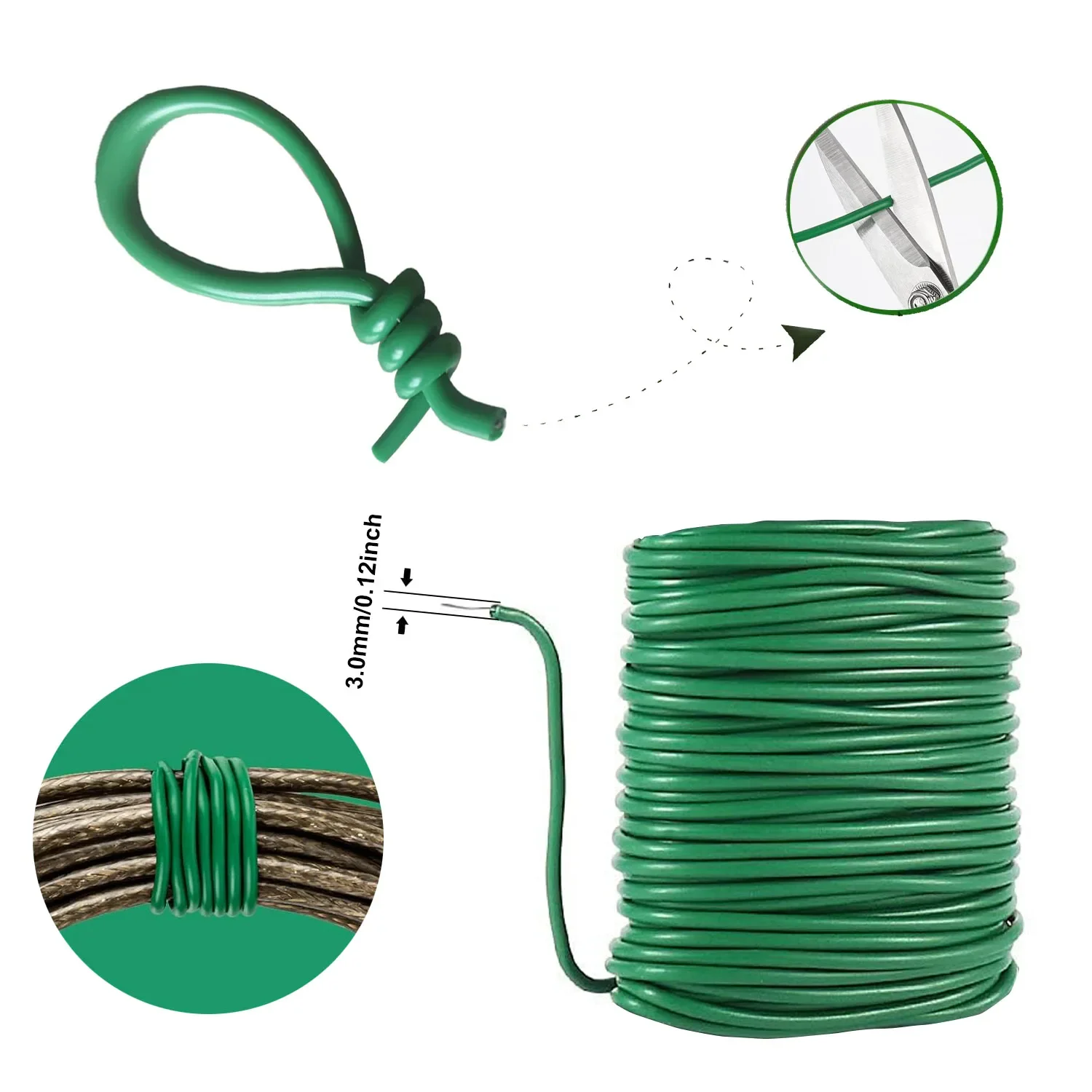 5/8/10m Reusable Plant Support - огляд і ціна Cable Lock Flexible