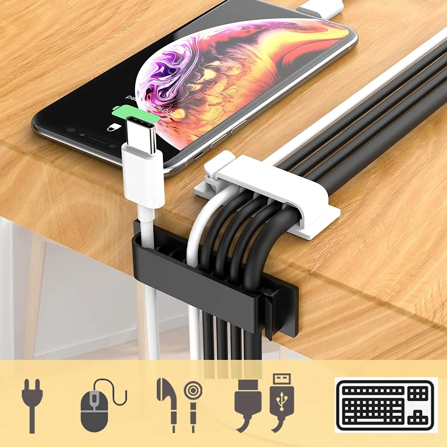 Flexible Silicone Cable Organi - огляд і ціна Cable Lock Flexible