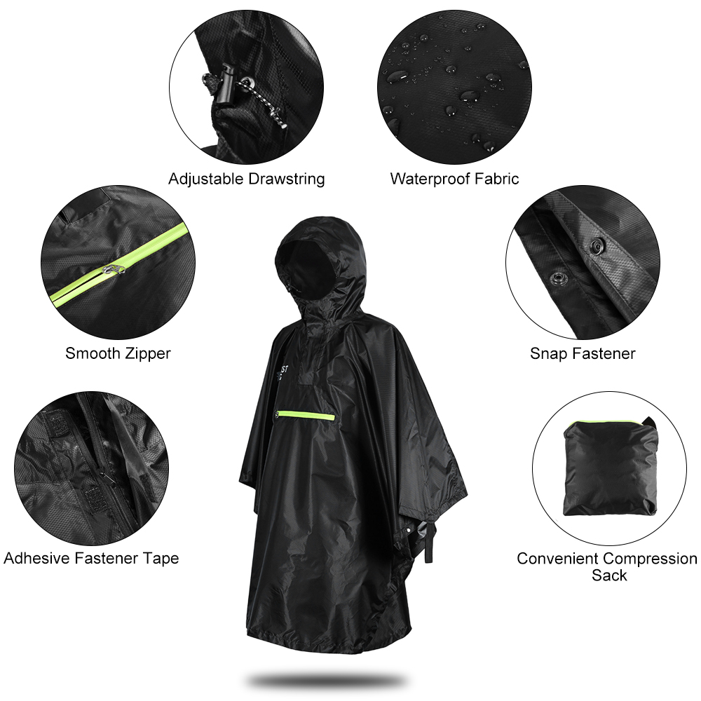 Bicycle Raincoat Rain Coat Rai - огляд і ціна Cycling Rain Jacket Commute