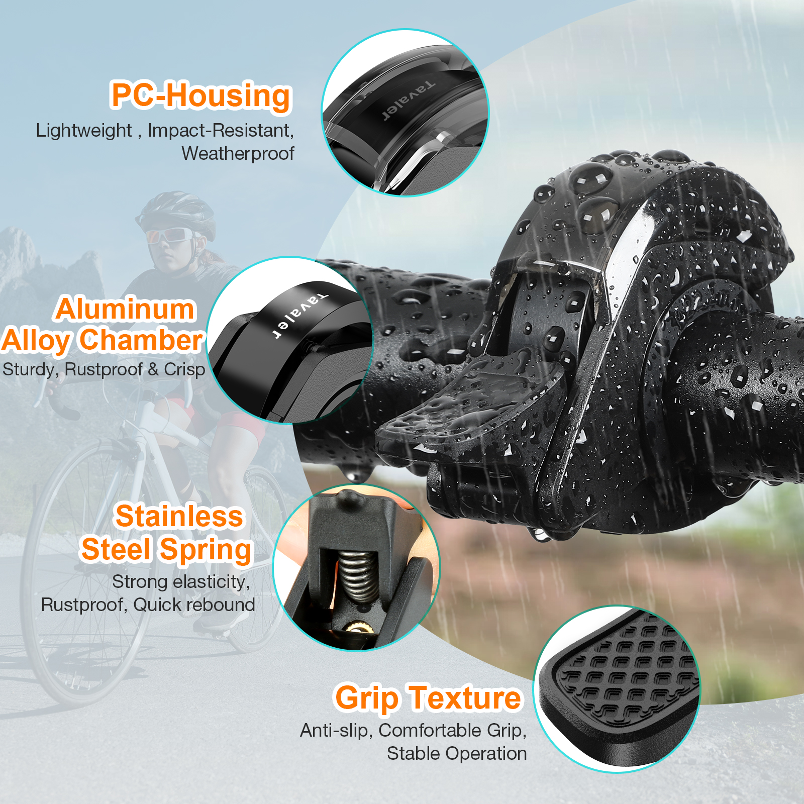 Bike Bell Ring Cycling Horn St - огляд і ціна Bell Handlebar Ring