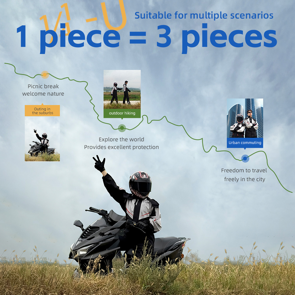 Motorcycle Rain Suit Raincoat  - огляд і ціна Cycling Rain Jacket Commute