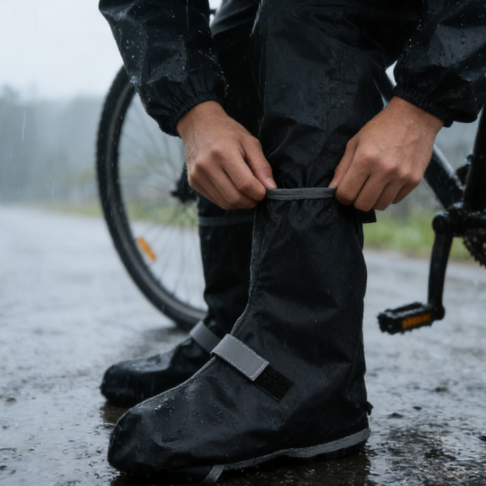 1Pair Waterproof Rain Shoe Cov - огляд і ціна Cycling Commute Shoes