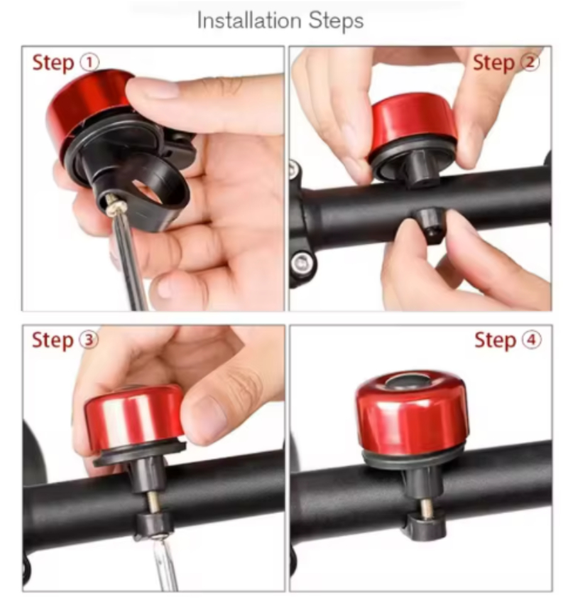 4PCS MTB Bicycle Bell Aluminum - огляд і ціна Bell Handlebar Ring