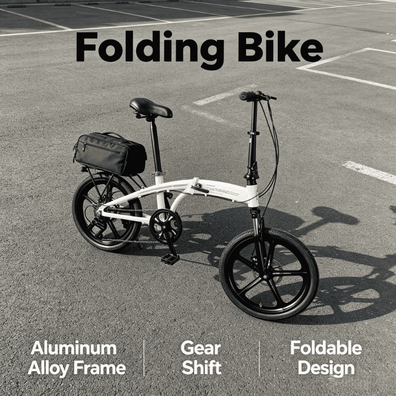 Adult Folding Bike - 20 Inch L - огляд і ціна Commuter Biking