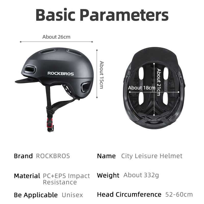 ROCKBROS Bicycle Helmet for Ca - огляд і ціна Commute Cycling Helmet