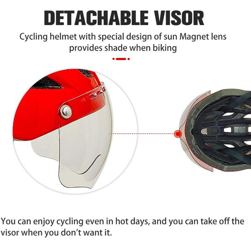 MOON Road Bike Helmet with Det - огляд і ціна Commute Cycling Helmet