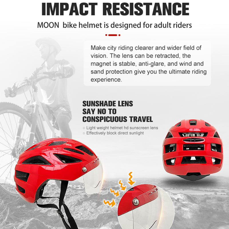MOON Road Bike Helmet with Det - огляд і ціна Commute Cycling Helmet