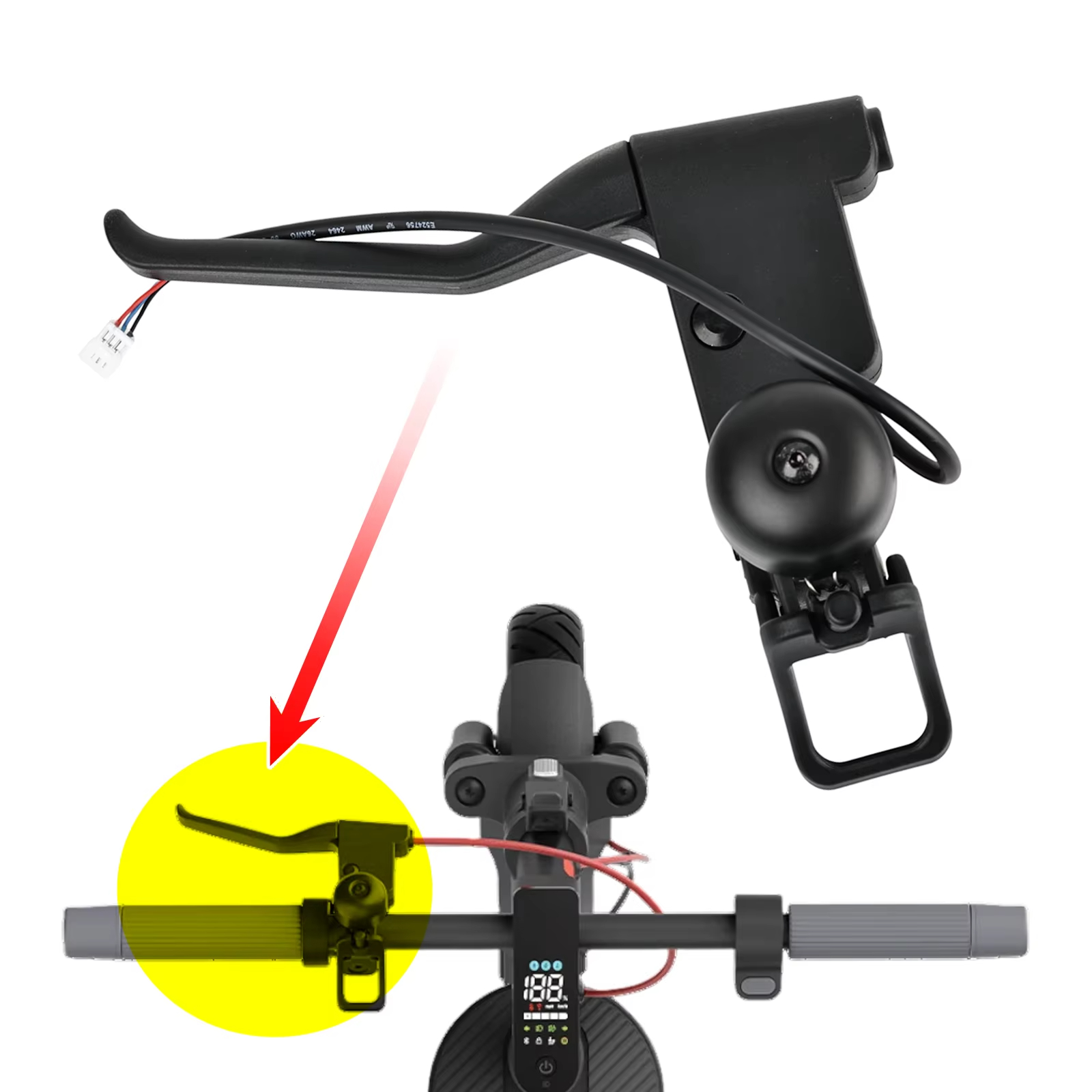 Brake Lever For Xiaomi 5 / 5 M - огляд і ціна Bell Handlebar Ring