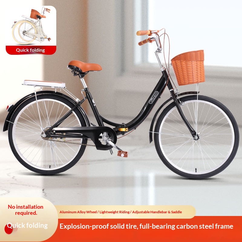Adult Folding Bike Unisex No A - огляд і ціна Commuter Biking