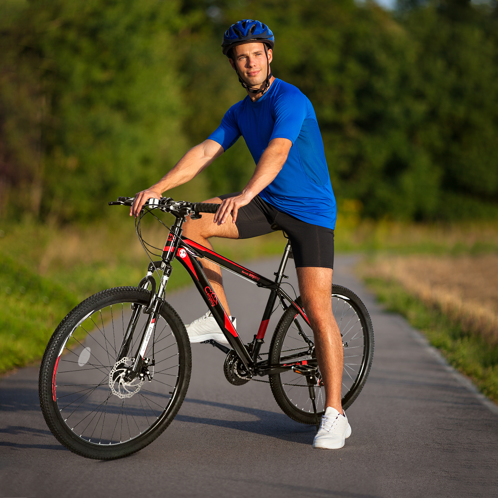 21 Speed Red Black Mountain Bi - огляд і ціна Cycling Commute Speed