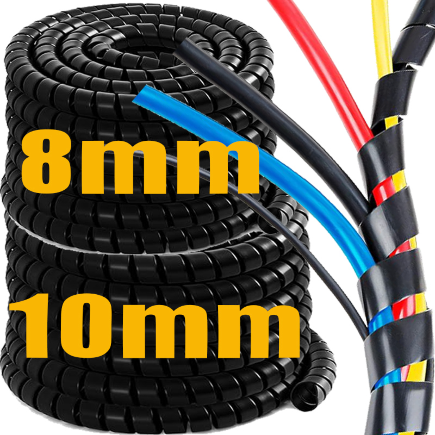 1-10M Spiral Cable Wire Wrap F - огляд і ціна Cable Lock Flexible