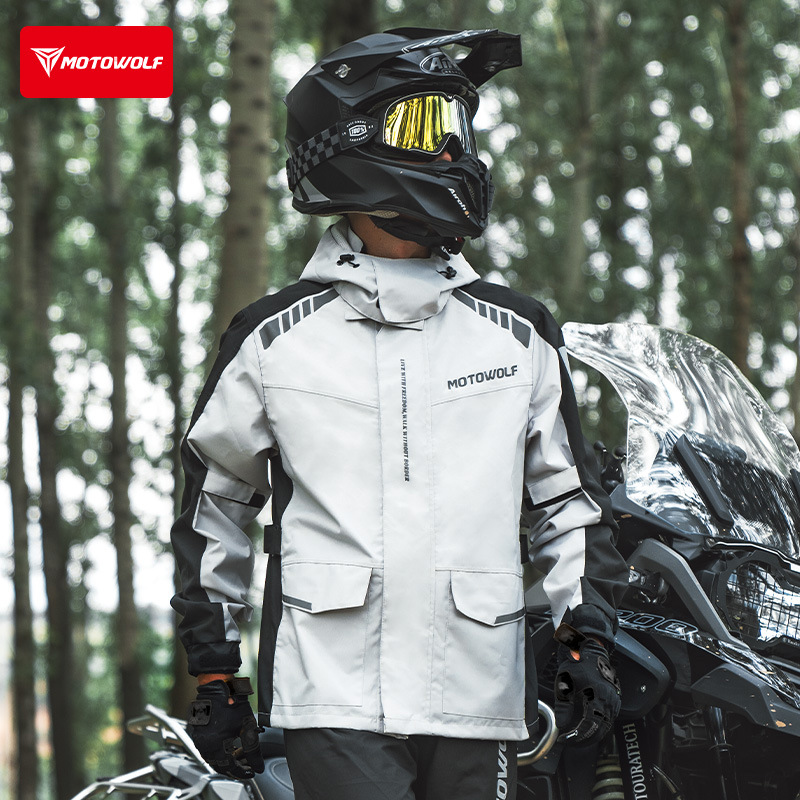 Motowolf Reflective Motorcycle - огляд і ціна Cycling Rain Jacket Commute