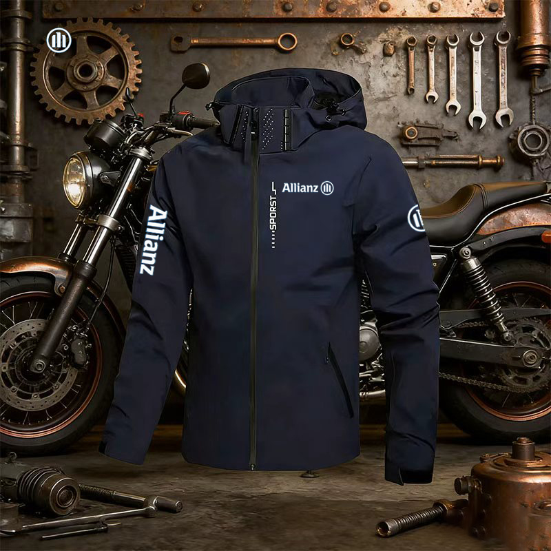 2026 allianz logo Men's outdoo - огляд і ціна Cycling Rain Jacket Commute