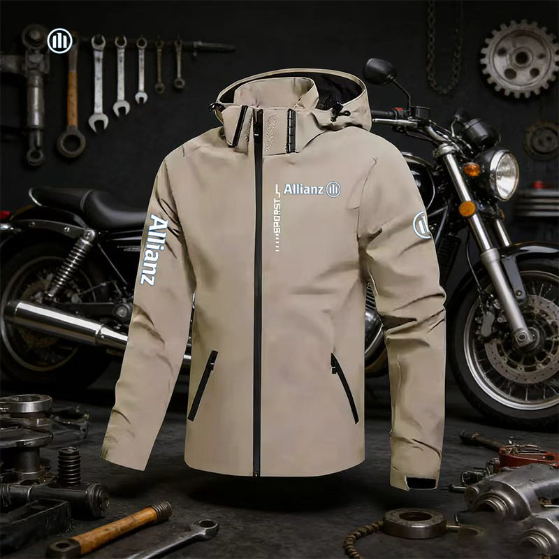2026 allianz logo Men's outdoo - огляд і ціна Cycling Rain Jacket Commute